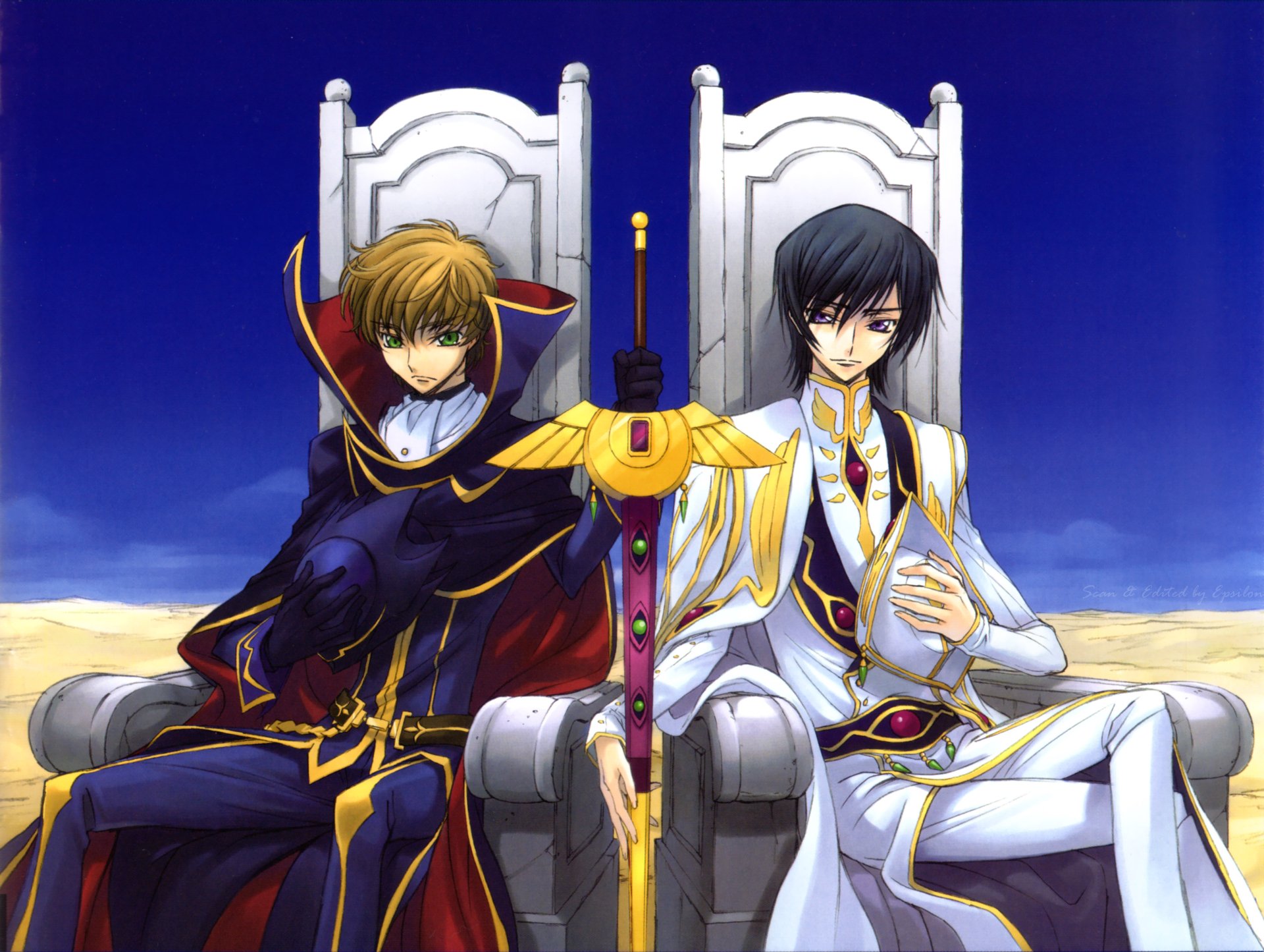 Lelouch and Suzaku as princes